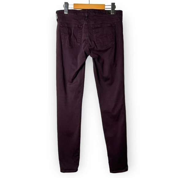 Ag  Adriano Goldschmied The Legging Super Skinny in Purple Sateen - Picture 2 of 8